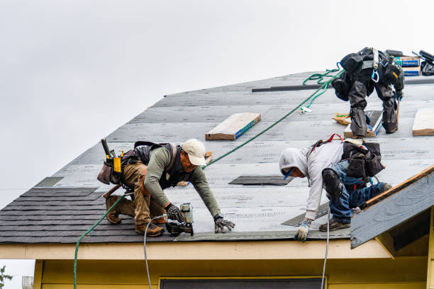 Professional Gutter Installation technician working in South Wellfleet, MA